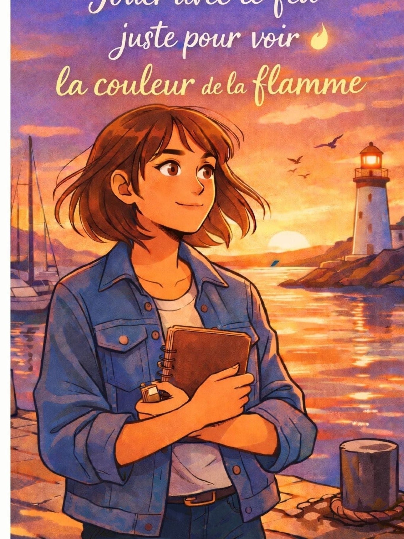 Jouer avec le feu juste pour voir la couleur de la flamme