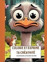 Colorie et exprime ta créativité avec Nunuche l'autruche et ses amis - Editions MCP