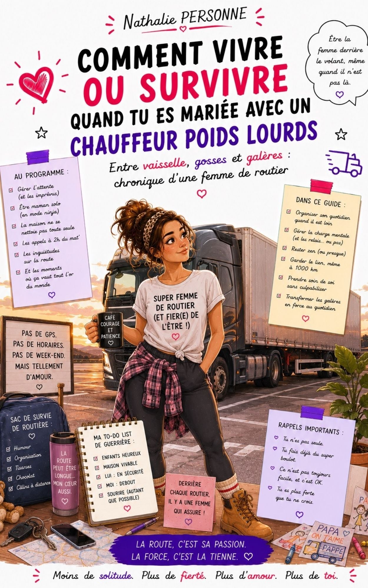 Comment vivre ou survivre quand tu es mariée à un chauffeur poids lourds - Entre vaisselle gosses et galères -Nathalie Personne