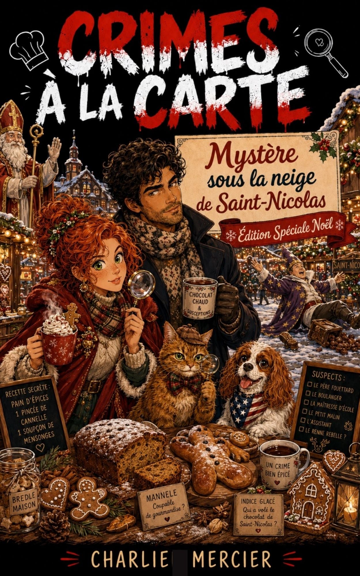 Crimes a la carte - Mystère sous la neige de Saint-Nicolas - Edition spéciale Noel - Charlie Mercier