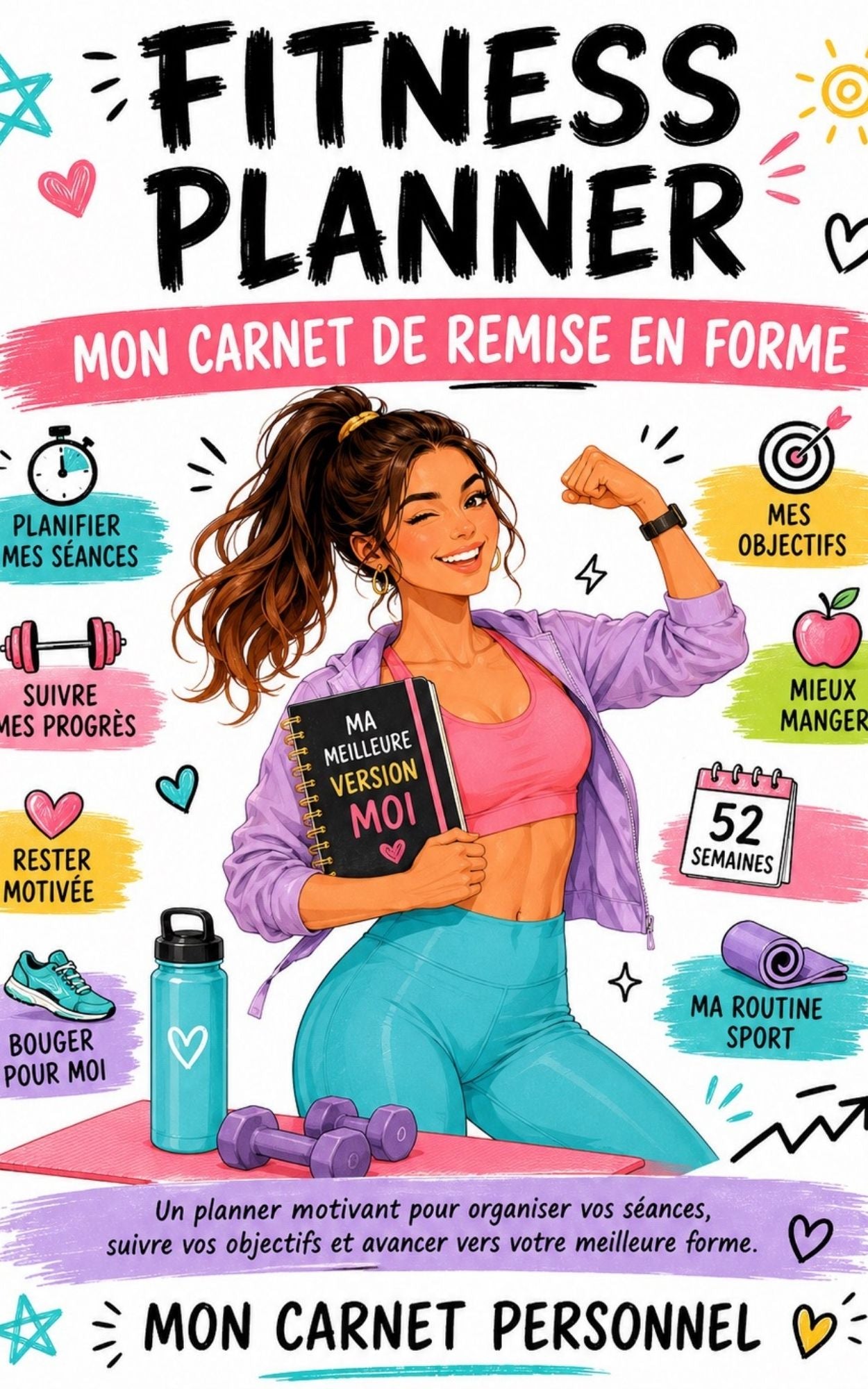 Fitness planner - Mon carnet de remise en forme - Mon carnet Personnel