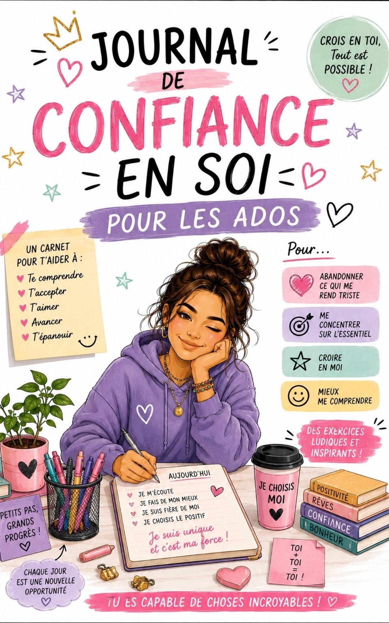 Journal de confiance en soi pour les ados