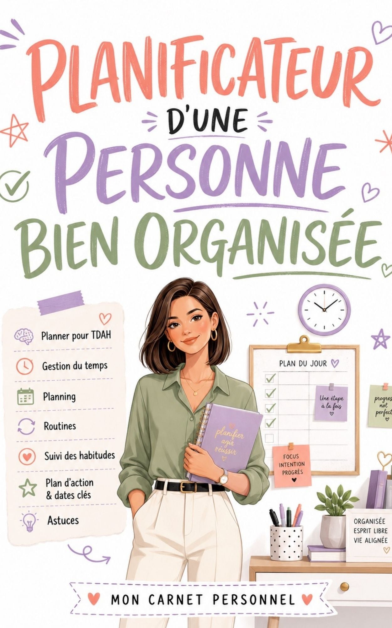Planificateur d'une personne bien organisée - Mon Carnet Personnel