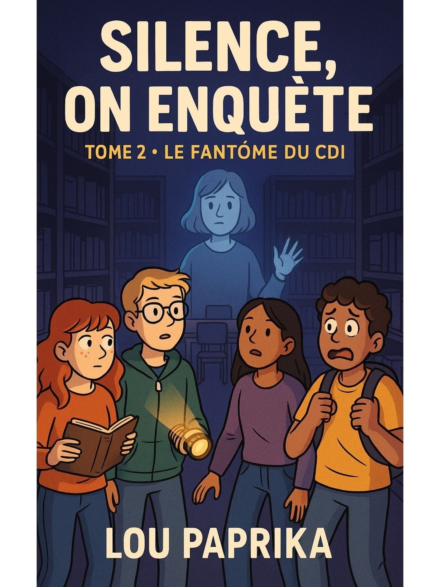 Silence, on enquete - Tome 2 Le fantome du CDI - Lou Paprika