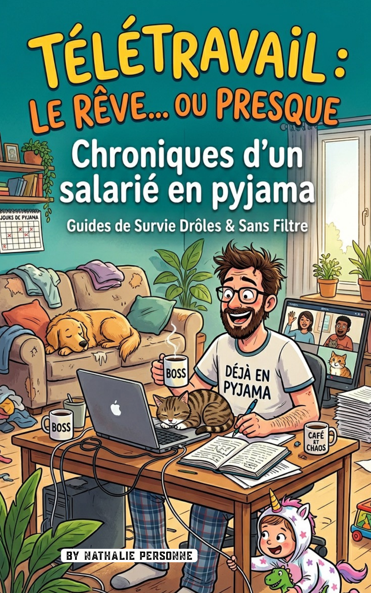 Télétravail : Le rêve… ou presque Chroniques d’un salarié en pyjama - Nathalie Personne