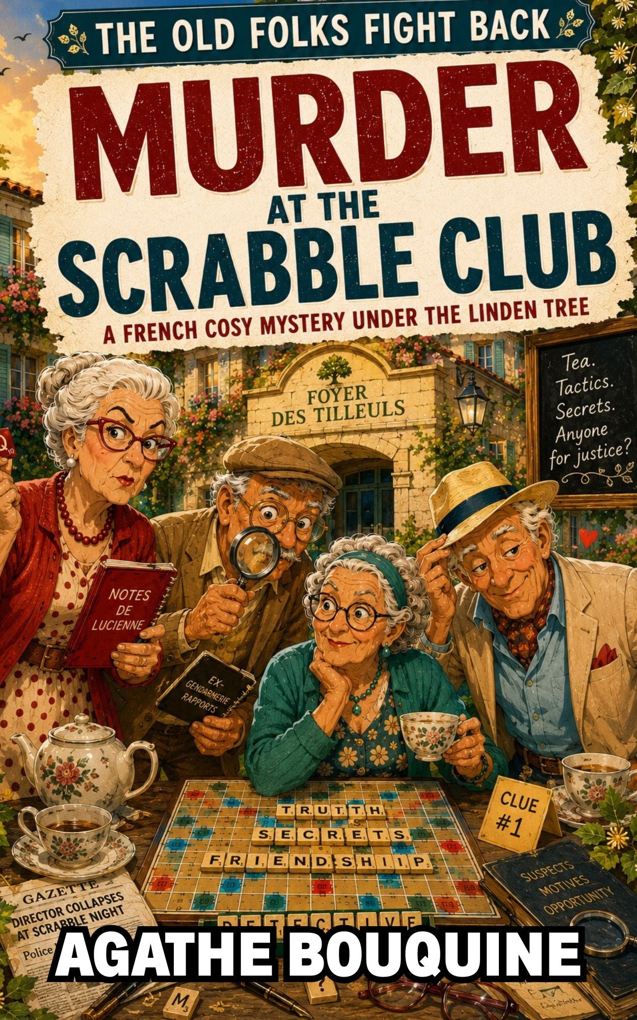 The old folks fight back - Murder at the Scrabble Club - Agathe Bouquine