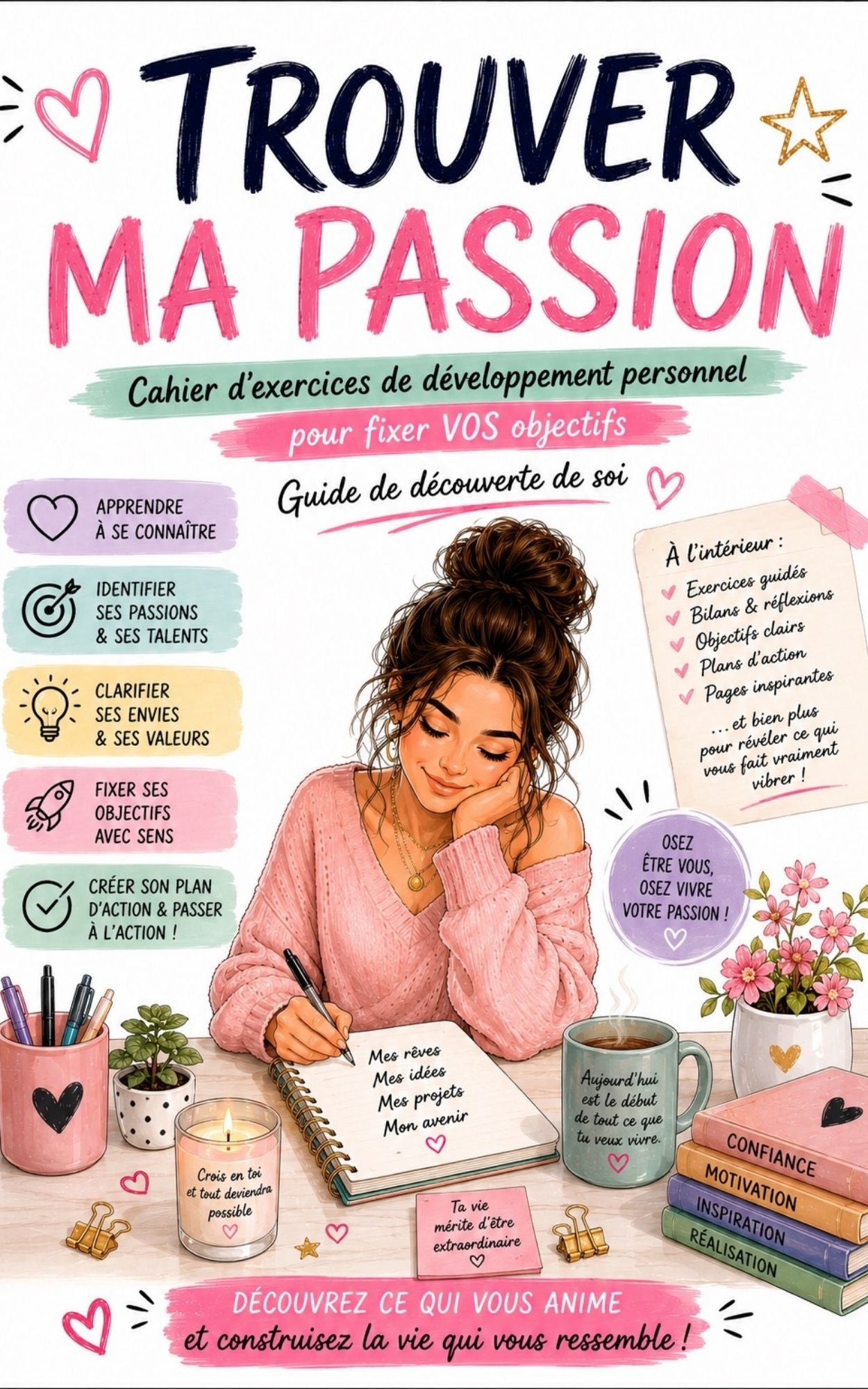 Trouver ma passion - Cahier d'exercices de développement personnel - Mon Carnet Personnel