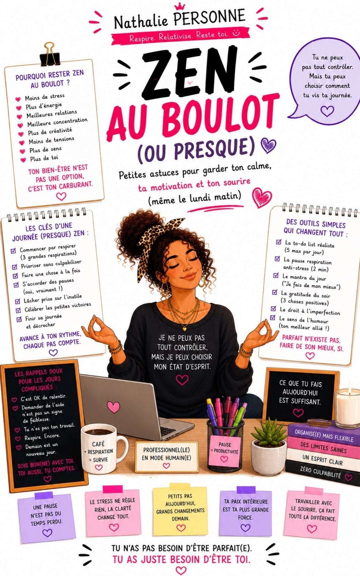 Zen au boulot (ou presque) - Nathalie Personne