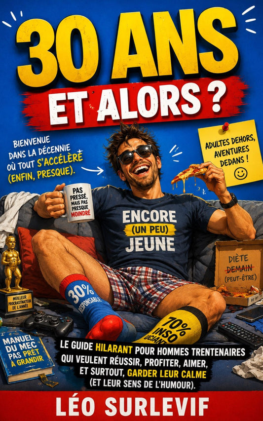 guide hilarant pour hommes trentenaires qui veulent réussir, profiter, aimer et surtout garder leur calme