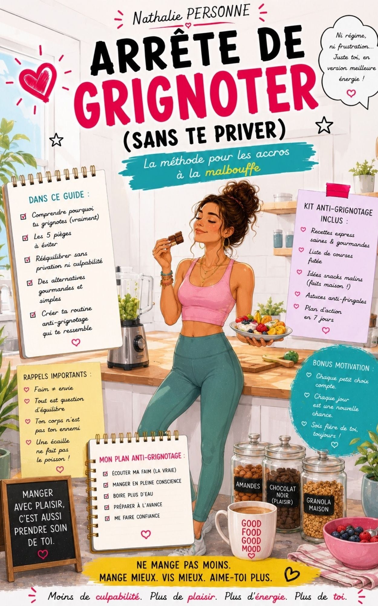 Arrête de grignoter (sans te priver) - Nathalie Personne