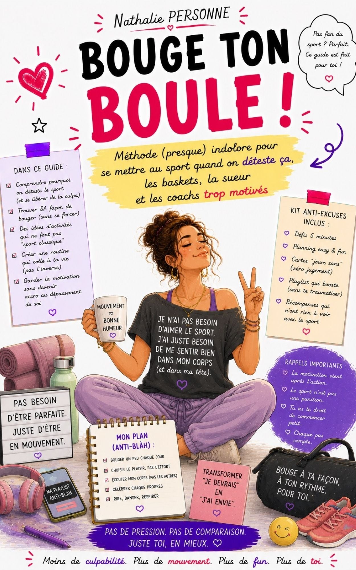 Bouge ton boule - Méthode (presque)indolore pour se mettre au sport - Nathalie Personne