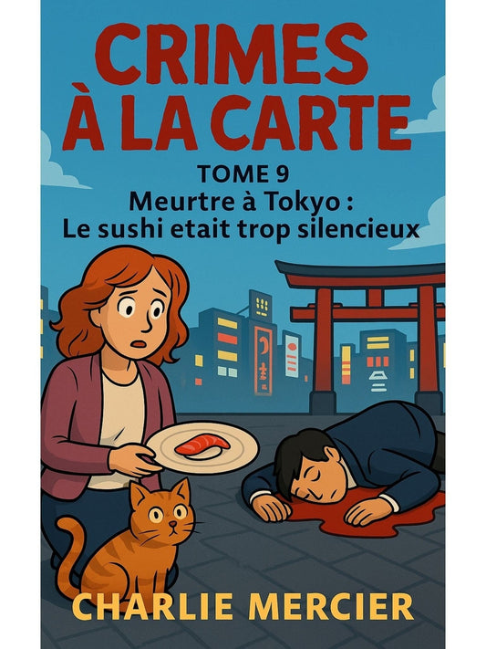 CRIMES À LA CARTE – Tome 9 Meurtre à Tokyo : Le sushi était trop silencieux - Charlie Mercier