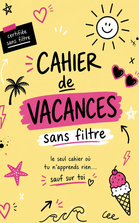 Cahier de vacances sans filtre pour ados - Mon carnet personnel