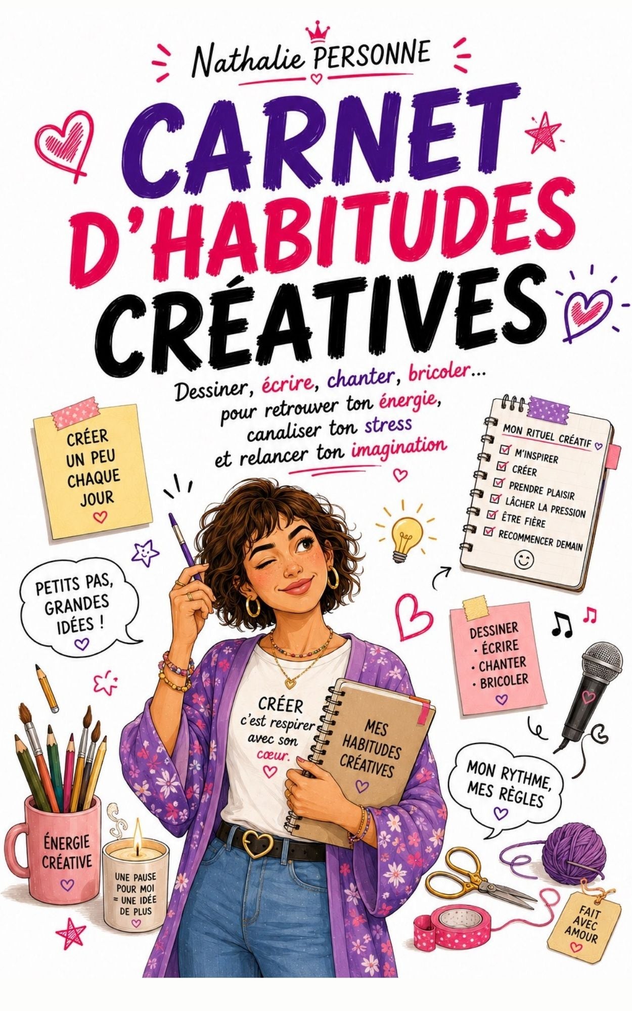 Carnet d'habitudes créatives - Créer un peu chaque jour - Nathalie Personne