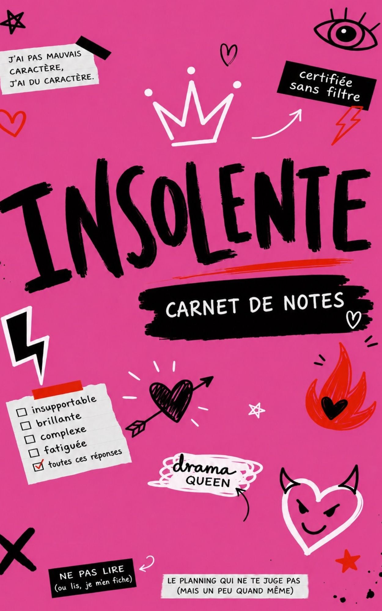 Carnet de notes Insolente - Mon carnet personnel