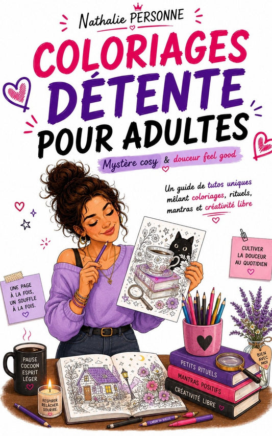 Coloriage détente pour adultes - Nathalie Personne