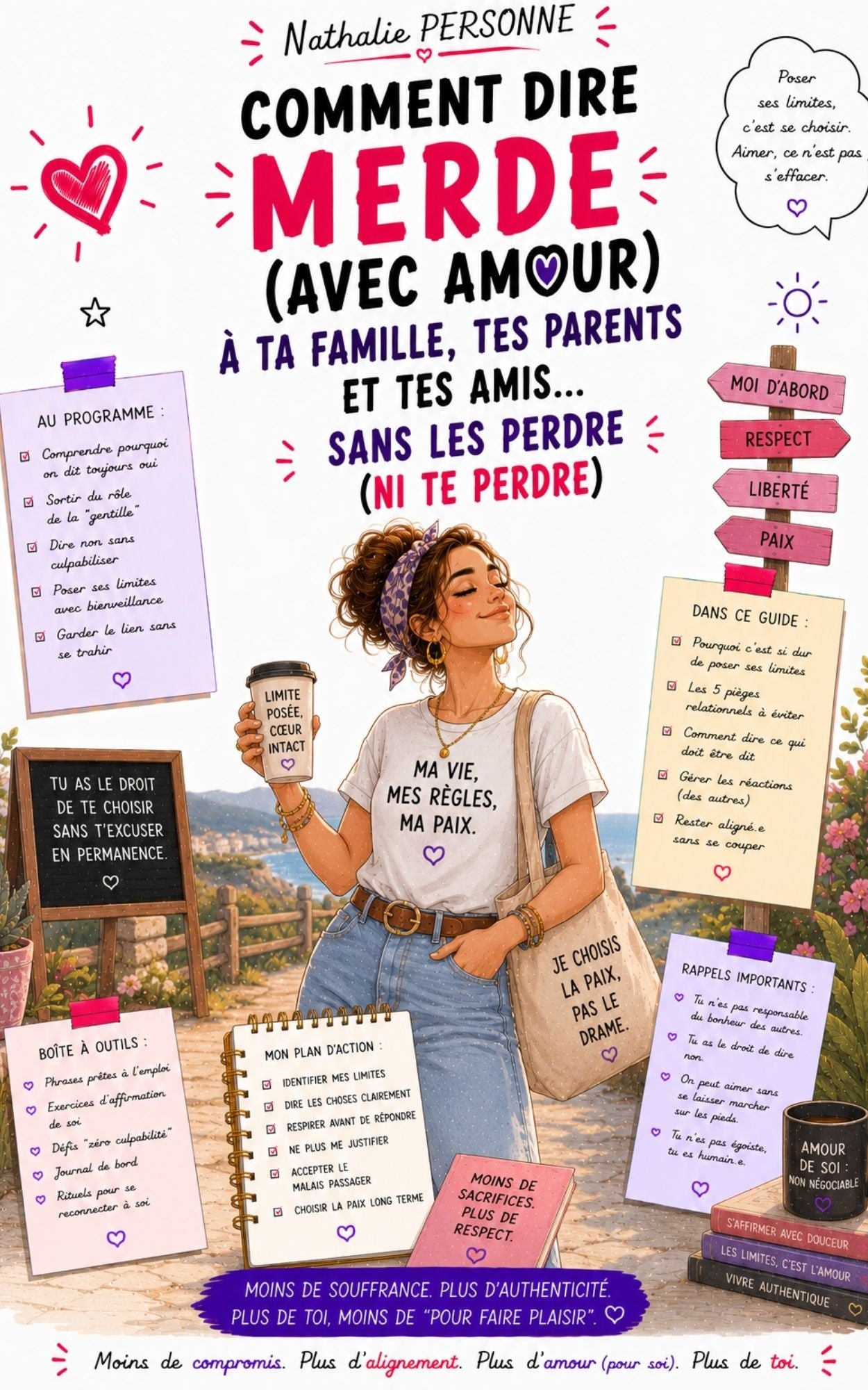 Comment dire merde (avec amour) à ta famille, tes parents et tes amis sans les perdre (ni te perdre) - Nathalie Personne