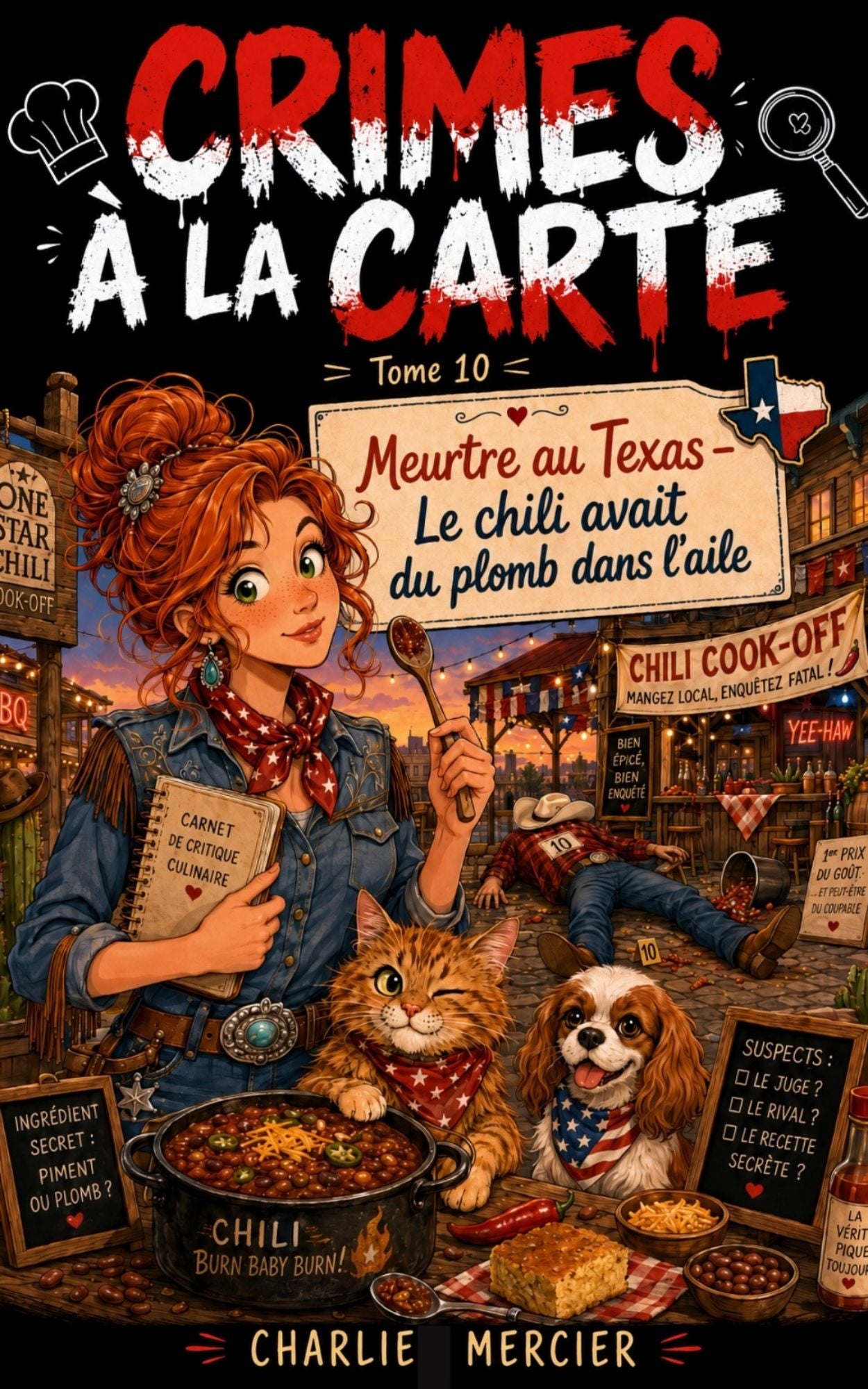 Crimes à la carte - Tome 10 - Meurtre au Texas - Charlie Mercier