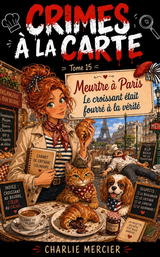 Crimes a la carte - Tome 15 - Meurtre à Paris - Le croissant était fourré à la vérité - Charlie Mercier