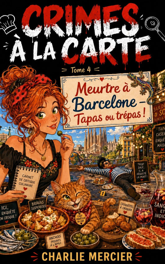 Crimes a la carte - Tome 4 - Meurtre à Barcelone - Tapas ou trépas -  Charlie Mercier