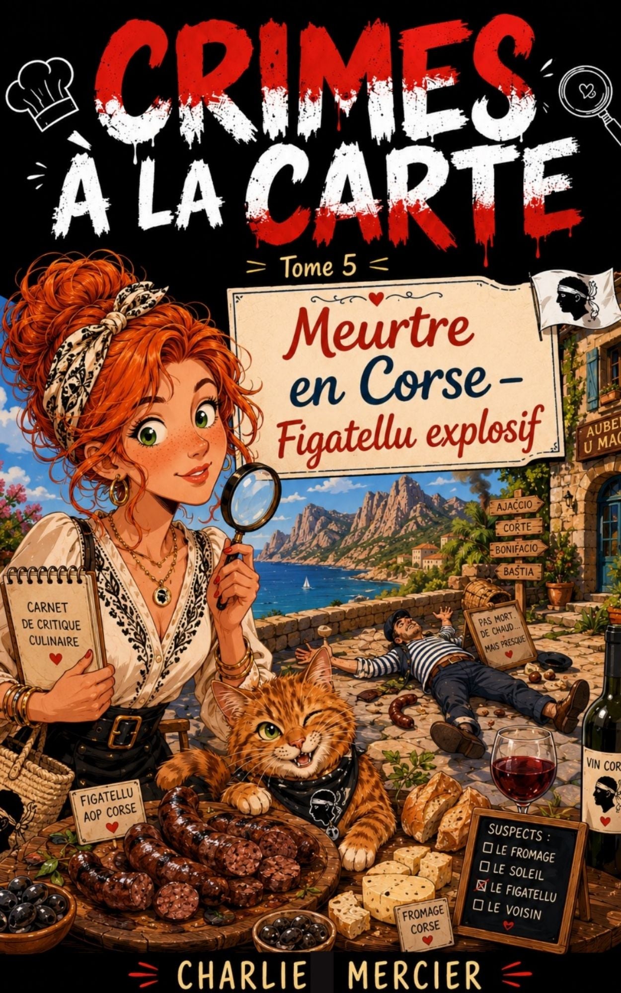 Crimes a la carte - Tome 5 - Meurtre en Corse - Charlie Mercier
