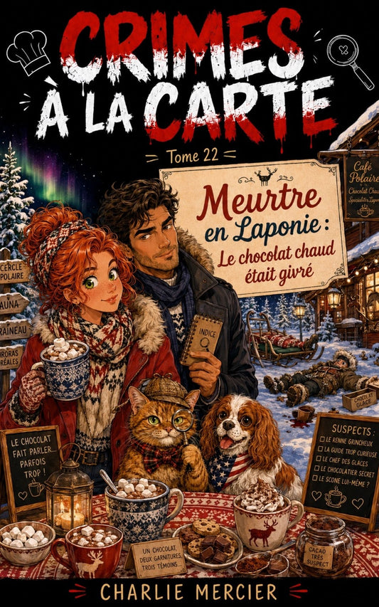 Crimes à la carte - Tome 22 - Meurtre en Laponie : Le chocolat chaud était givré - Charlie Mercier