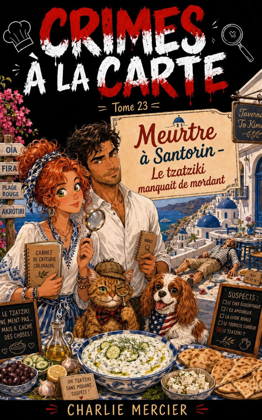 Crimes à la carte - Tome 23 - Meurtre à Santorin - Charlie Mercier