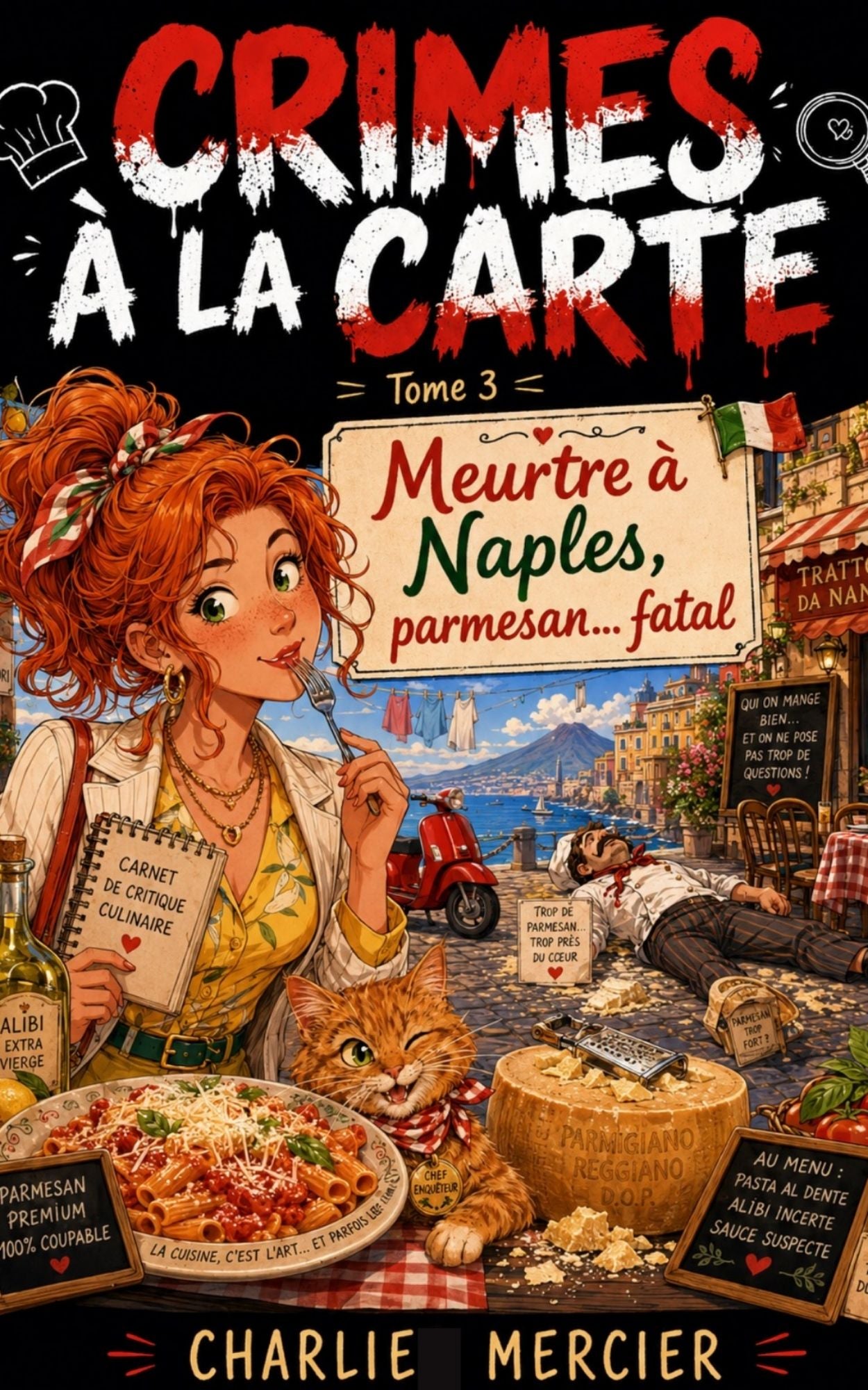 Crimes à la carte - Tome 3 - Meurtre à Naples, Parmesan fatal - Charlie Mercier