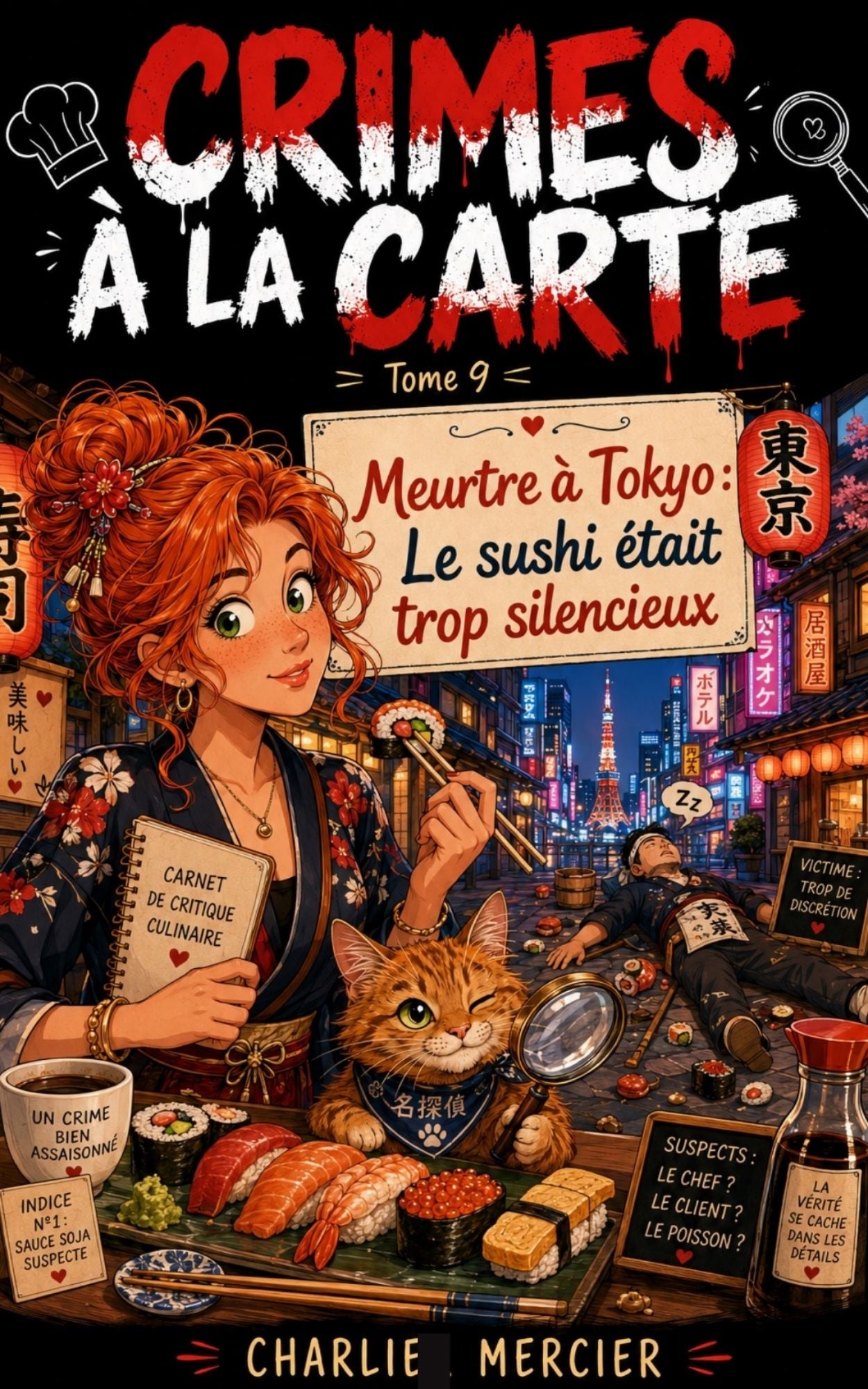 Crimes à la carte - Tome 9 - Meurtre a Tokyo- Charlie Mercier 
