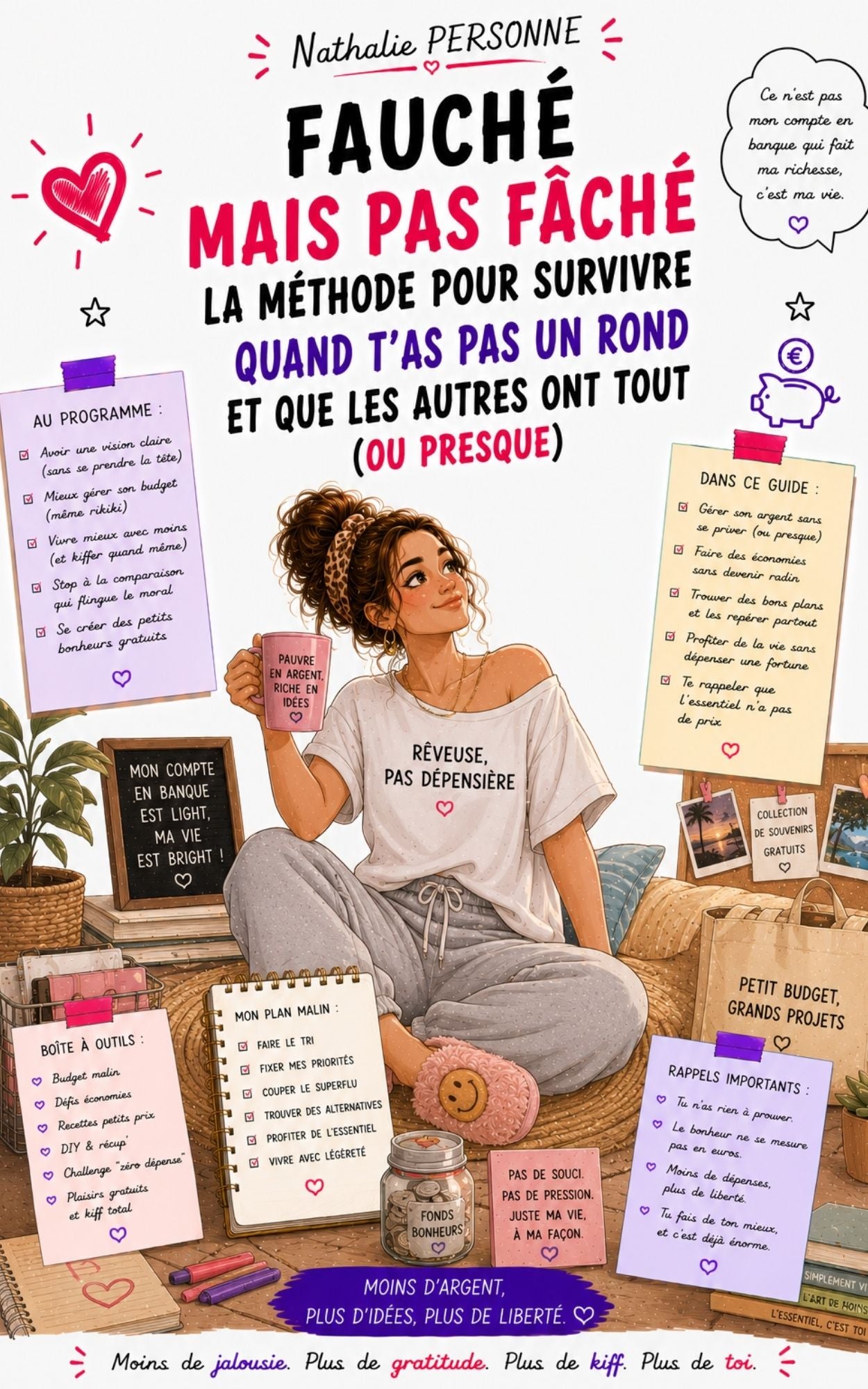 Fauché mais pas fâché - La méthode pour survivre quand t'as pas un rond -Nathalie Personne