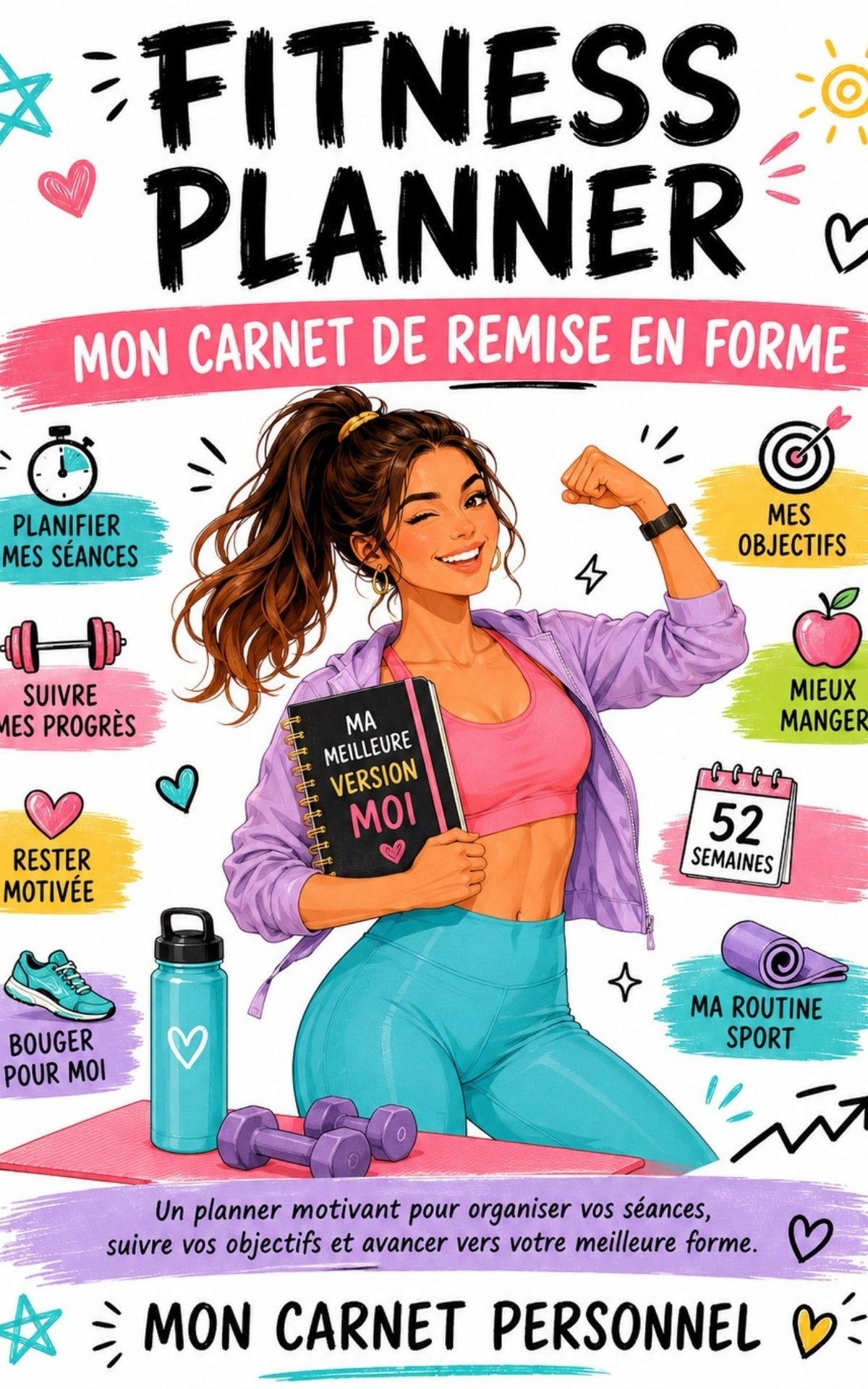 Fitness planner - Mon carnet de remise en forme - Mon carnet Personnel