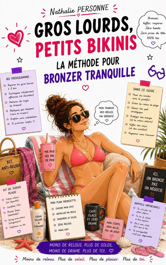Gros lourds, petits bikinis - La méthode pour bronzer tranquille - Moins de relous plus de soleil -Nathalie Personne
