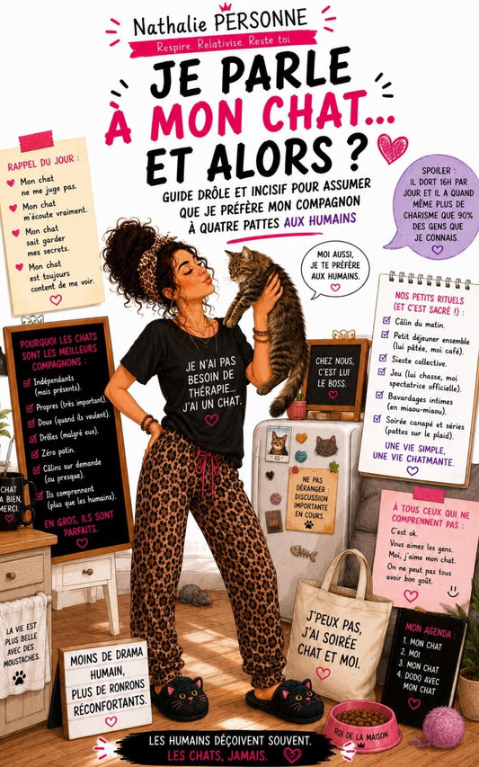 Je parle à mon chat… ET ALORS ? Guide pour assumer que je préfère mon compagnon aux humains