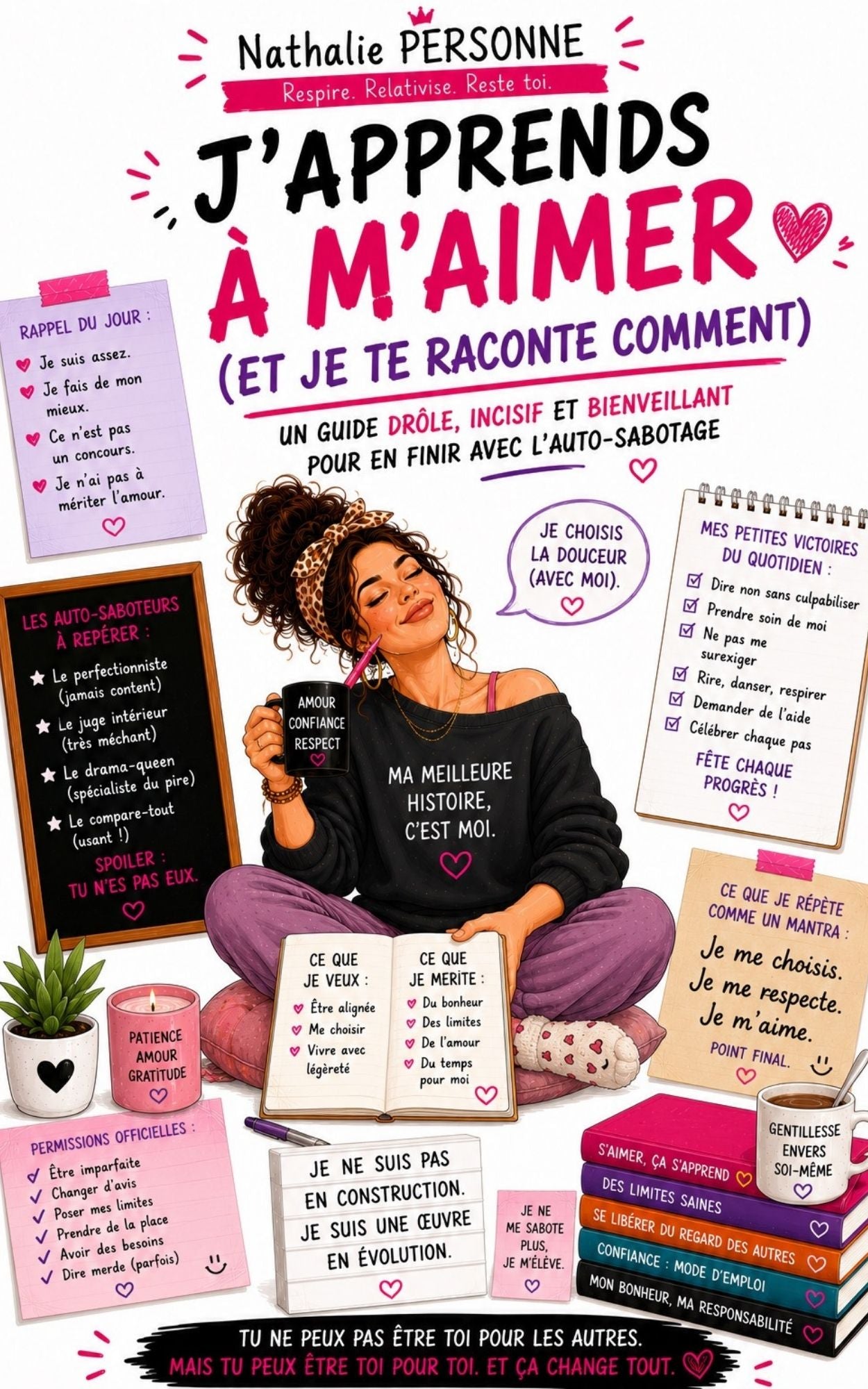 J’apprends à m’aimer (et je te raconte comment) – Le guide drôle et bienveillant pour en finir avec l’auto-sabotage