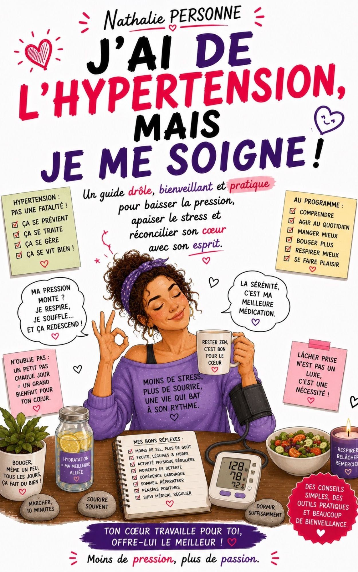 J'ai de l'hypertension mais je me soigne - un guide drôle, bienveillant et pratique pour baisser la pression -Nathalie Personne