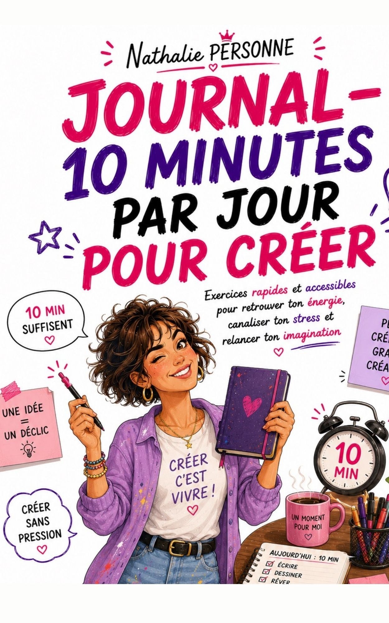 Journal - 10 minutes par jour pour créer - une idée un déclic - Nathalie Personne
