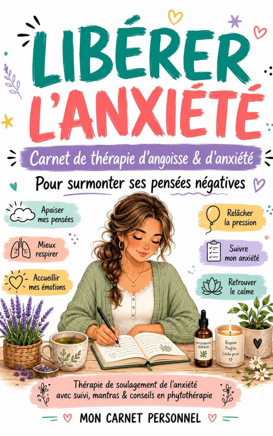 Libérer l'anxiété : carnet de thérapie d'angoisse et d'anxiété