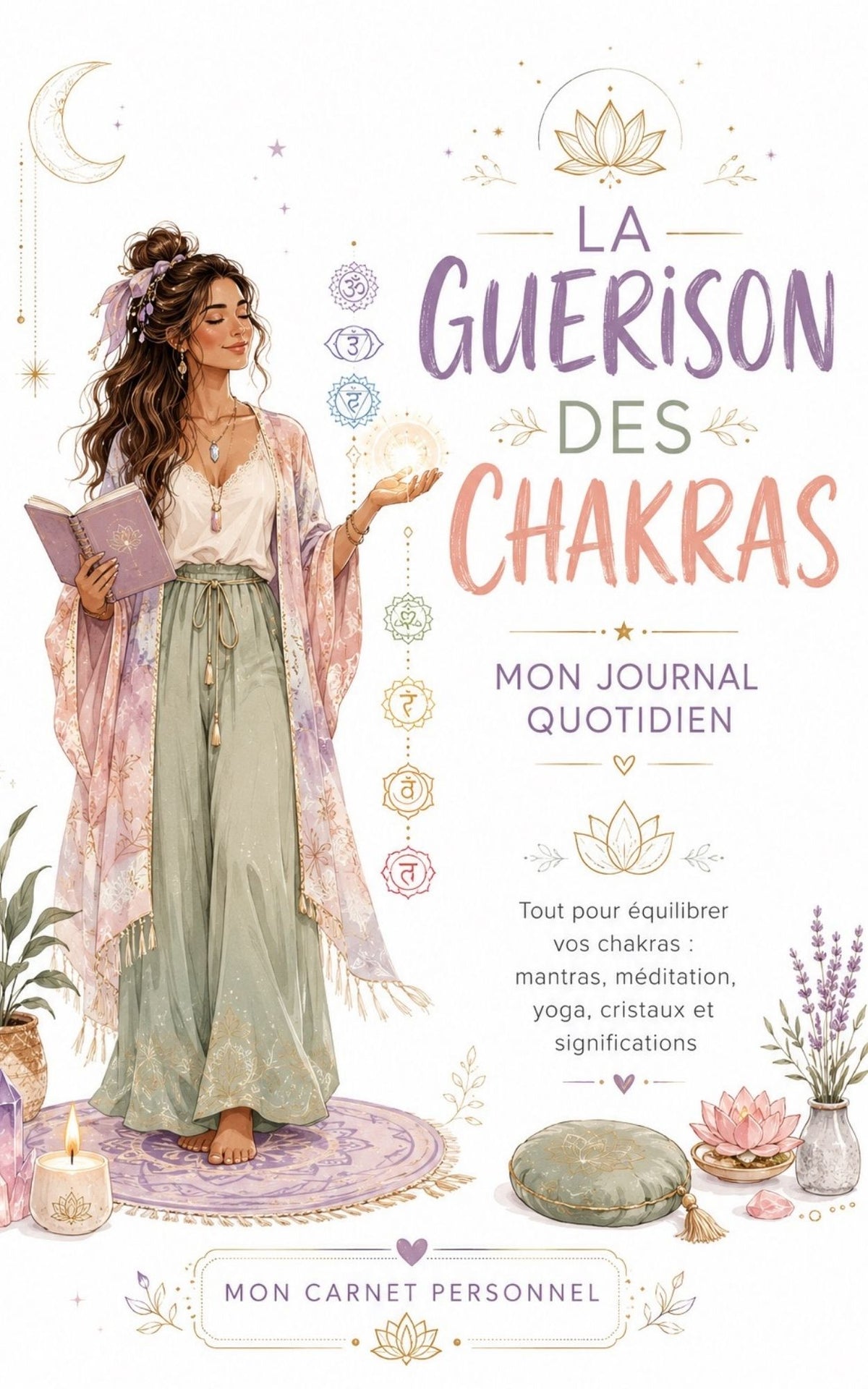 La guérison des chakras - Mon journal quotidien - Mon Carnet Personnel