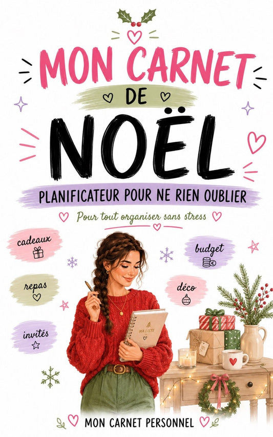 Mon carnet de Noel : Planificateur pour ne rien oublier