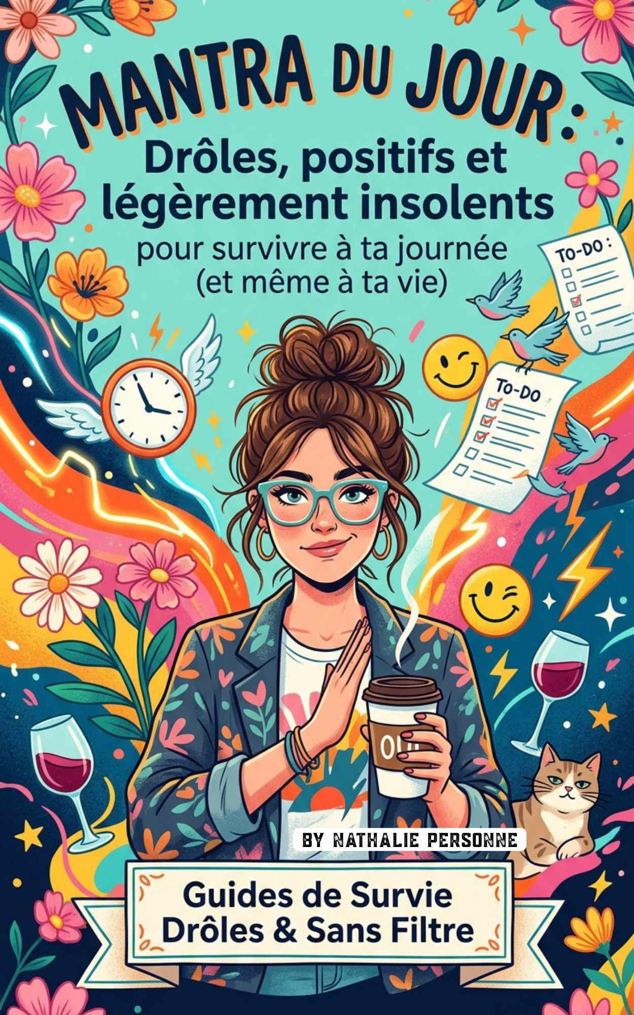 Mantra du jour: Drôles, positifs et légèrement insolents pour survivre à ta journée (et même à ta vie) - Nathalie Personne