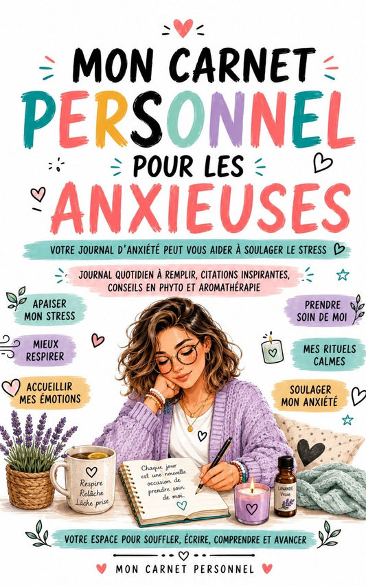 Mon Carnet Personnel pour les anxieuses - Journal quotidien à remplir, citations, conseils en phyto ... - Mon Carnet Personnel