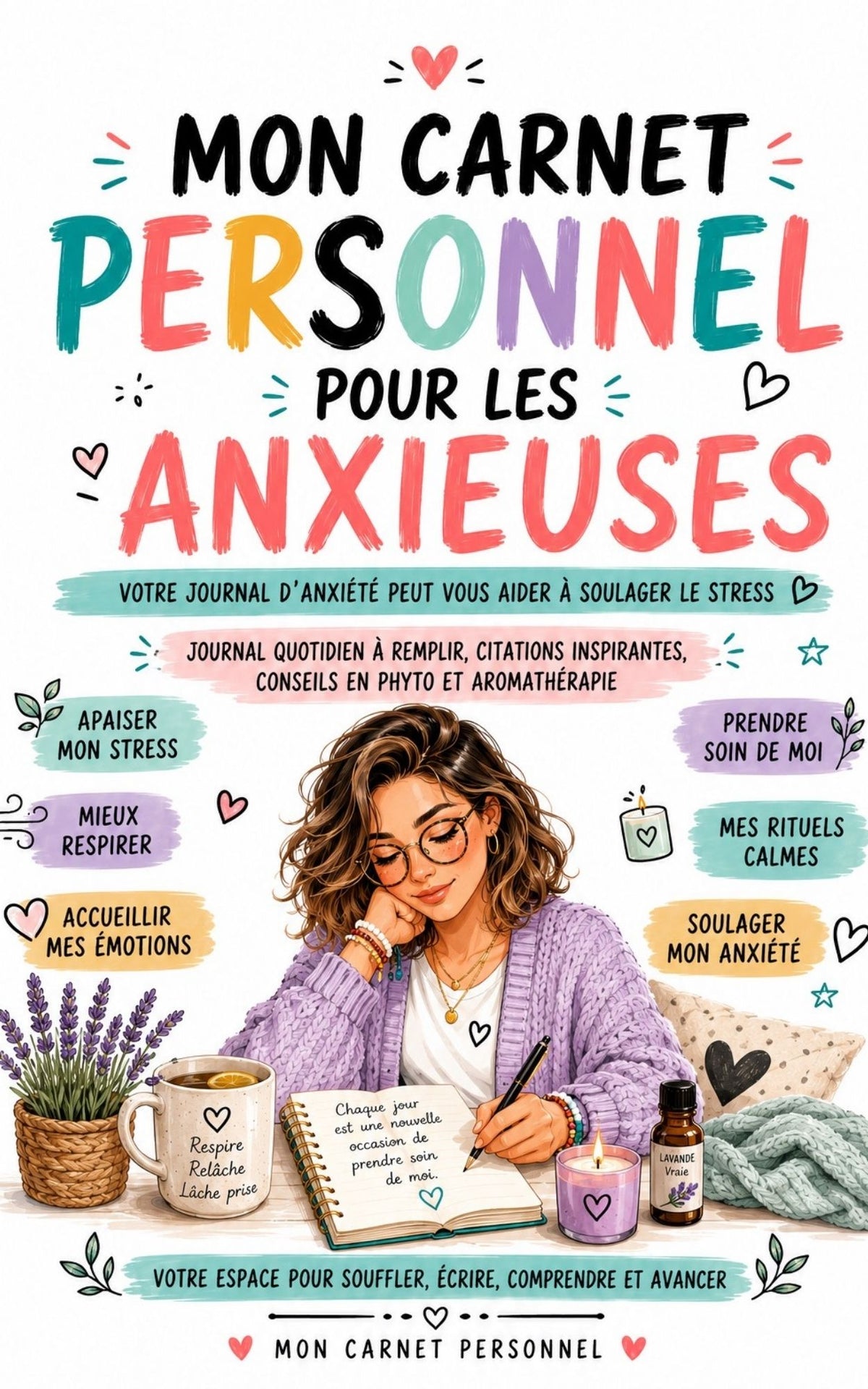 Mon carnet Personnel pour les anxieuses - Mon Carnet Personnel