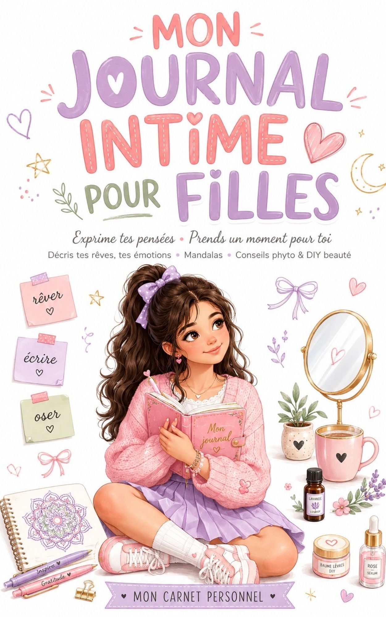Mon journal intime pour filles - Mon carnet Personnel