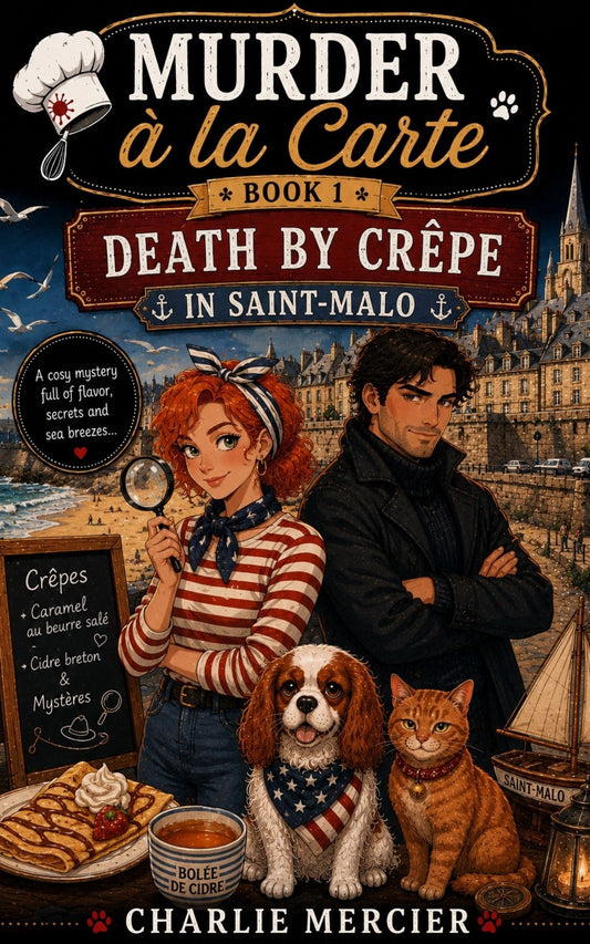Murder à la carte - Book 1 - Death by crêpe  in Saint-Malo - Charlie Mercier