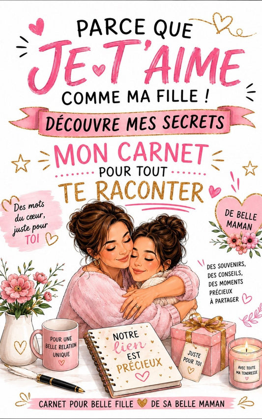 Parce que je t'aime comme ma fille - Découvre mes secrets - Mon Carnet Personnel