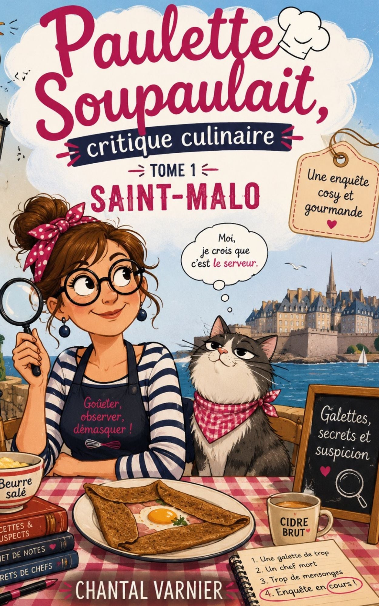 Paulette Soupaulait, critique culinaire - Tome 1 Saint -Malo - Chantal Varnier 