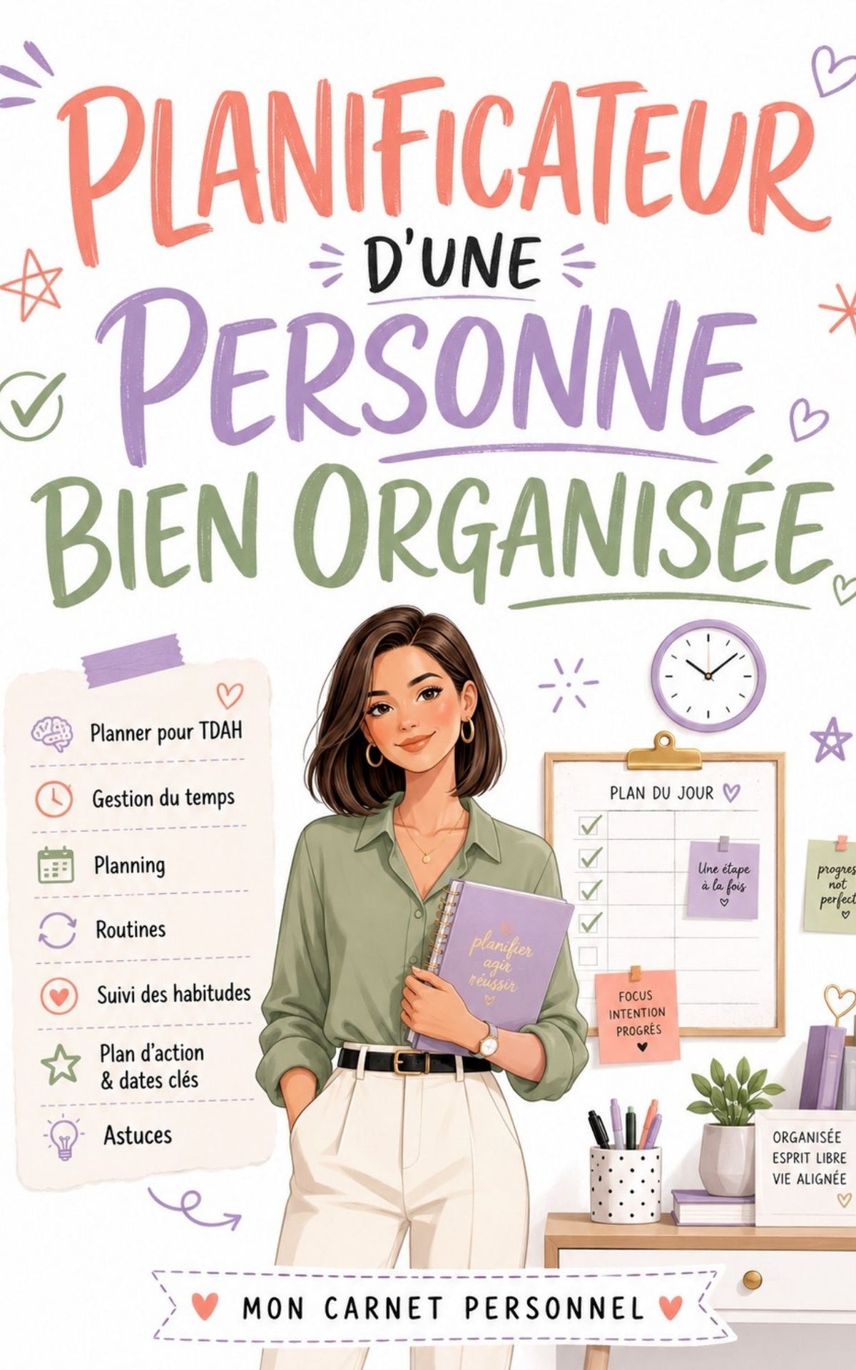 Planificateur d'une personne bien organisée - Mon Carnet Personnel