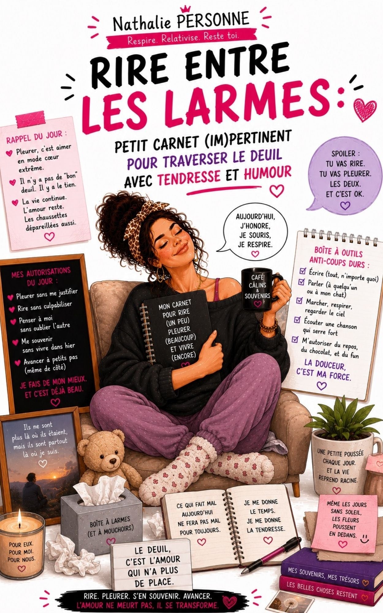 Rire entre les larmes