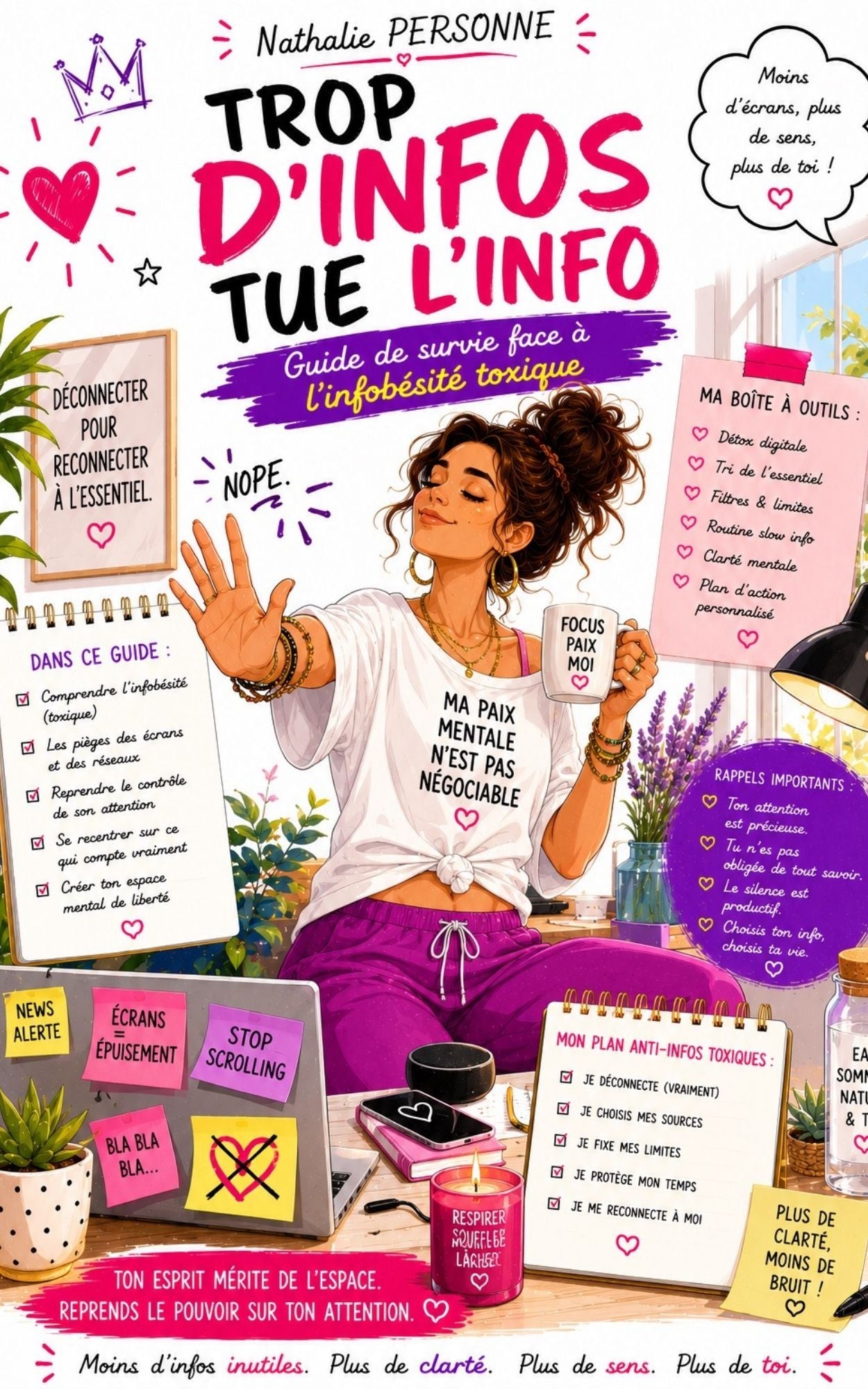 Trop d'infos tue l'info - guide de survie face à l'infobésité toxique - Nathalie Personne