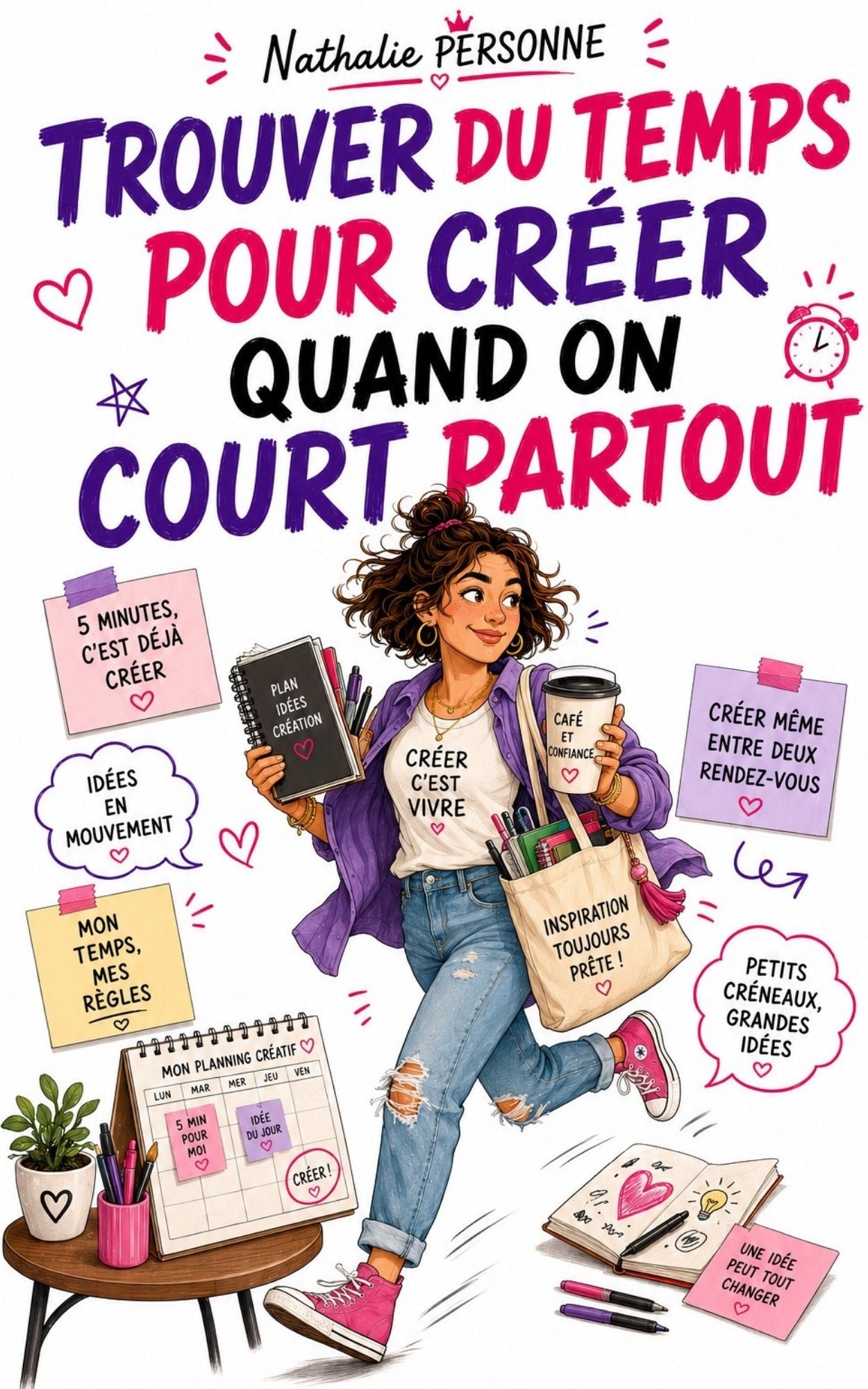 Trouver du temps pour créer quand on court partout - 5 minutes c'est déjà créer -Nathalie Personne